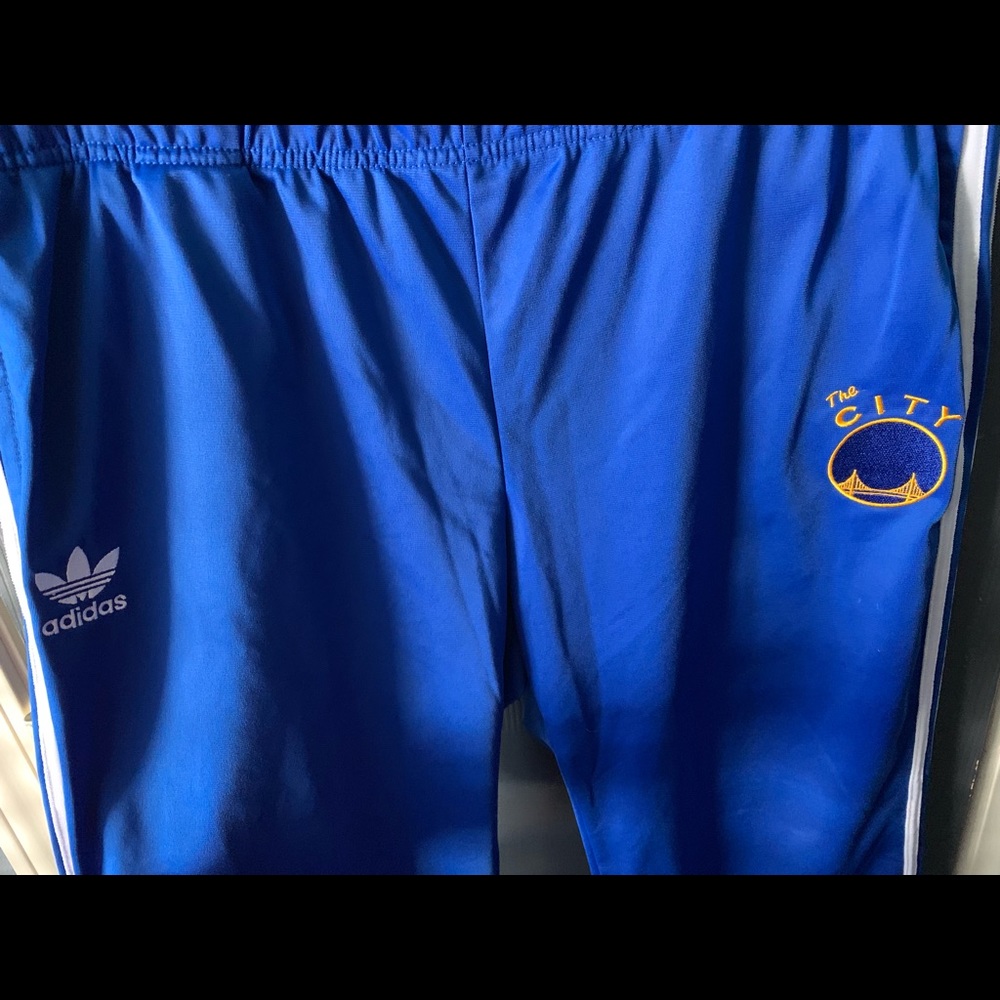 2/$60 Adidas x Warriors Crossover Track Pants - Picture 2 of 4
